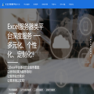 E立方Excel服务器-为Excel服务器类低代码开发平台提供深度服务-管理软件定制开发-云平台租用